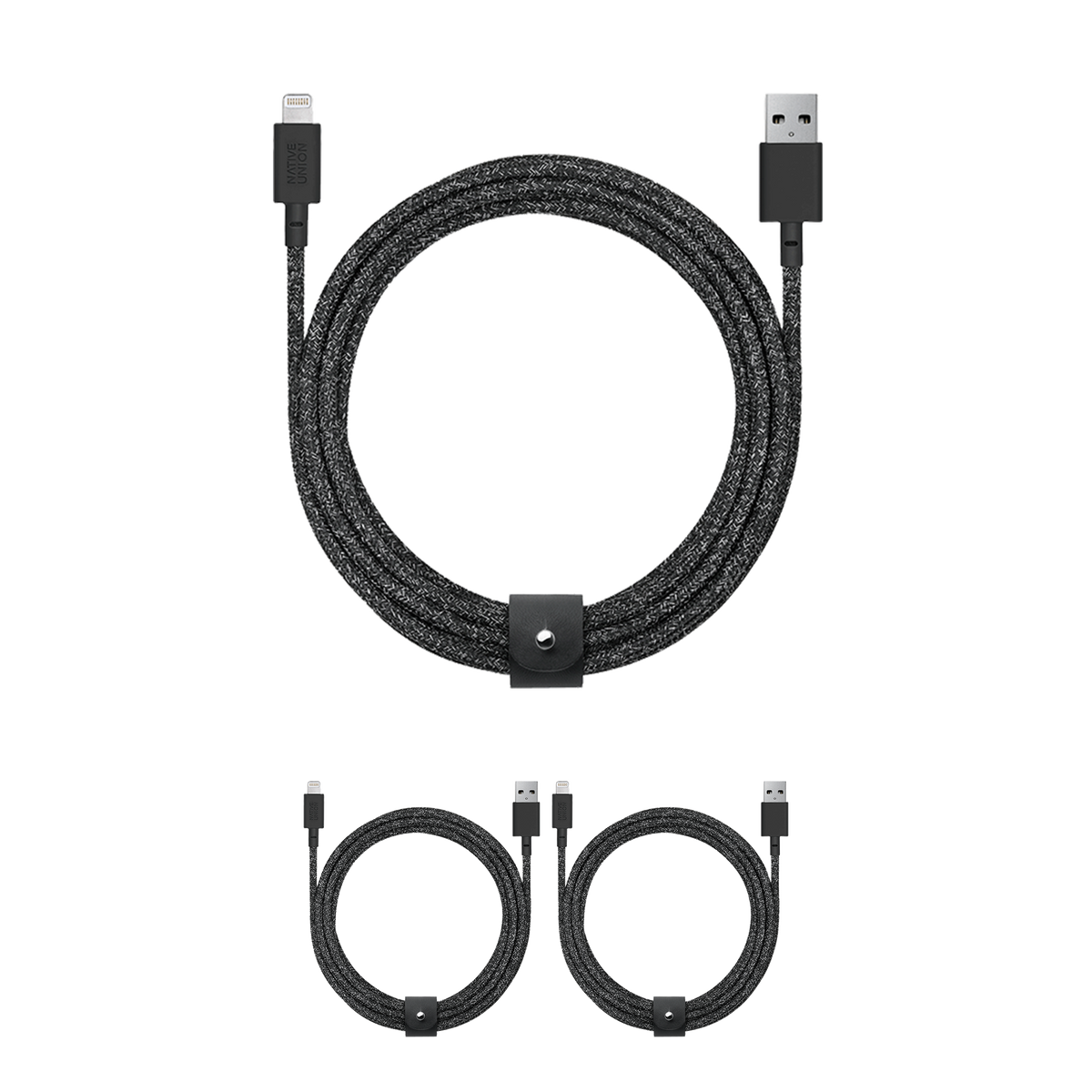3-Pack Belt Cable XL (USB-A to Lightning)
