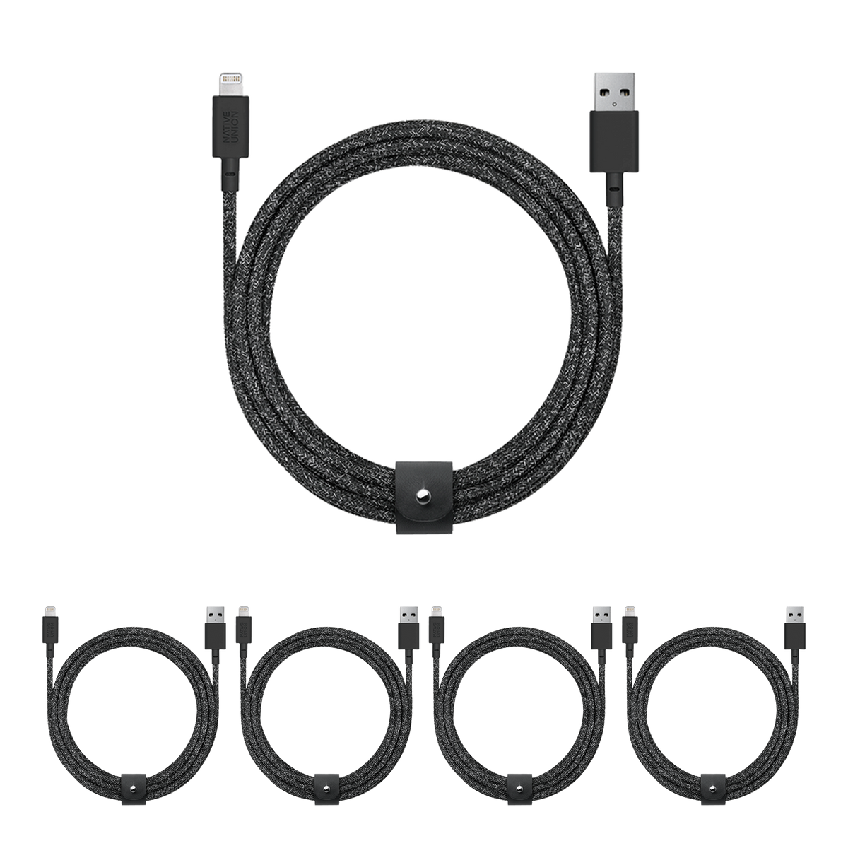 5-Pack Belt Cable XL (USB-A to Lightning)