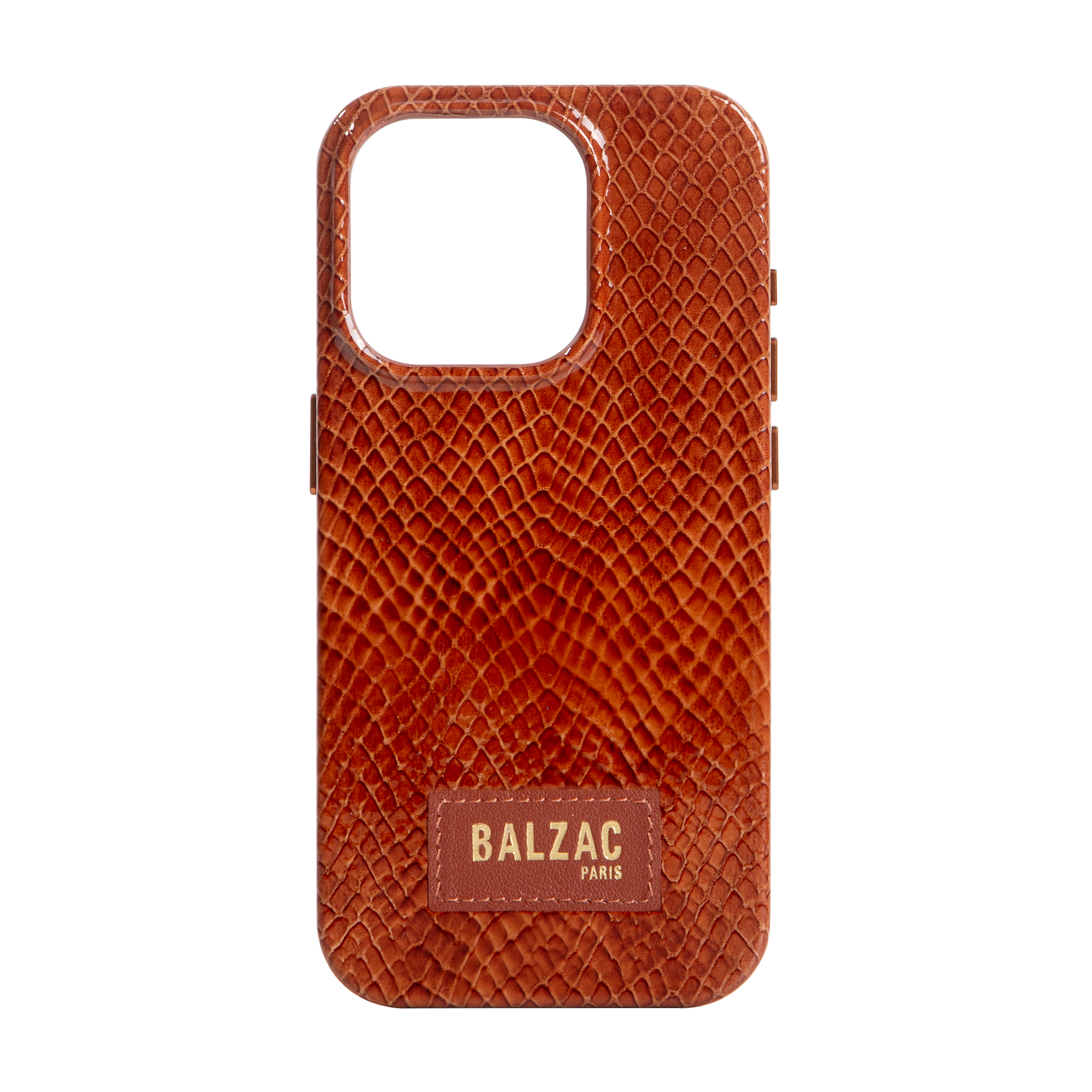Embossed Cognac Case for iPhone 16 Embossed Cognac Case for iPhone 16