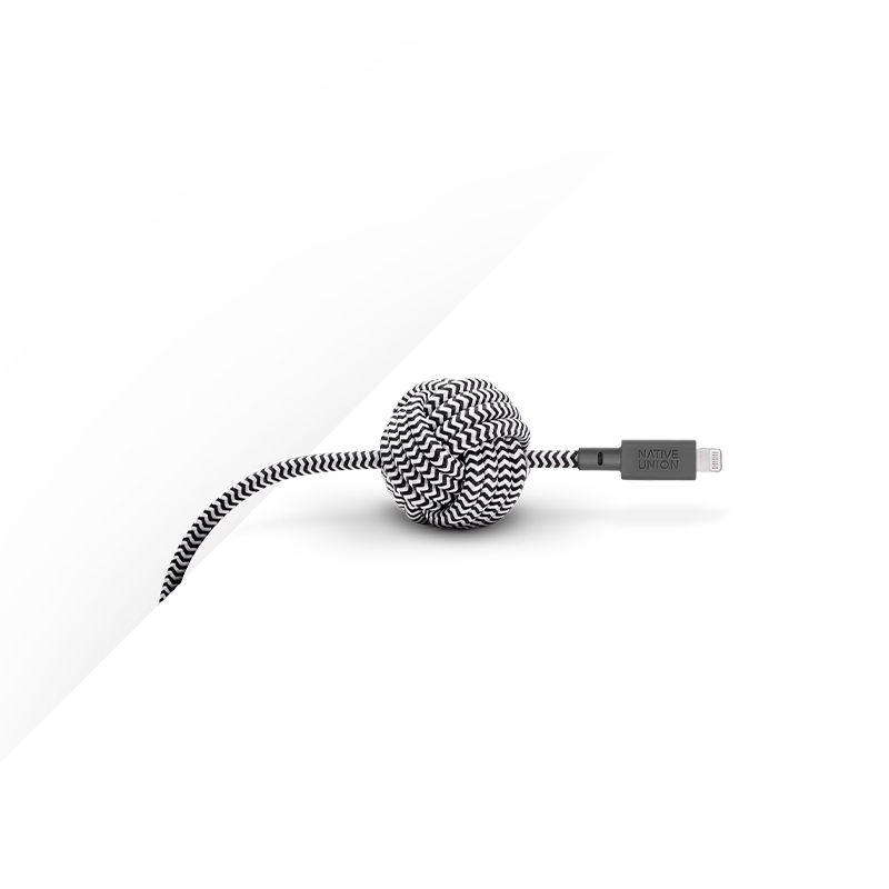 39482207240331,Night Cable (USB-A to Lightning) - Zebra