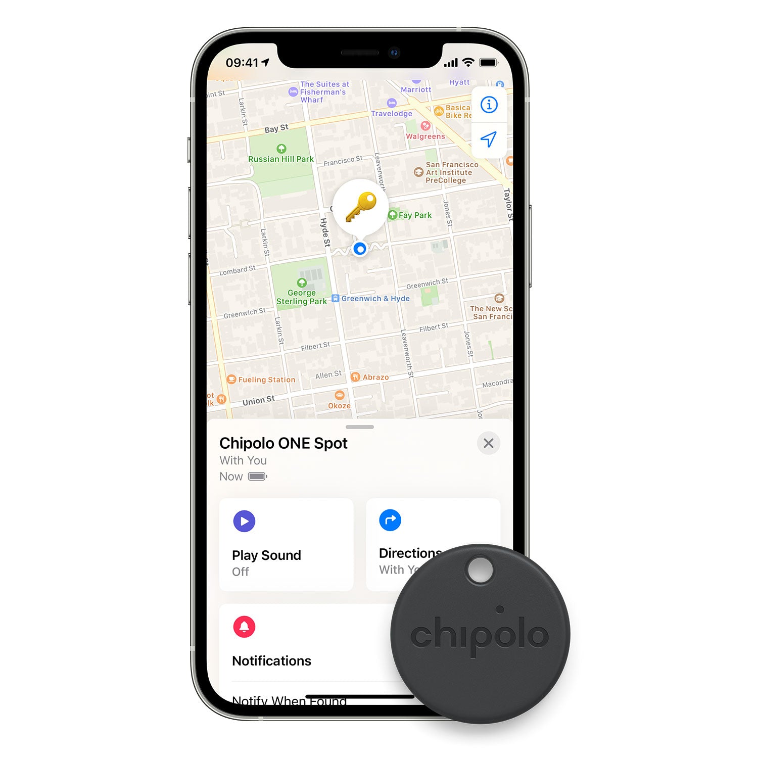 Chipolo CARD Spot - Works with the Apple Find My Network