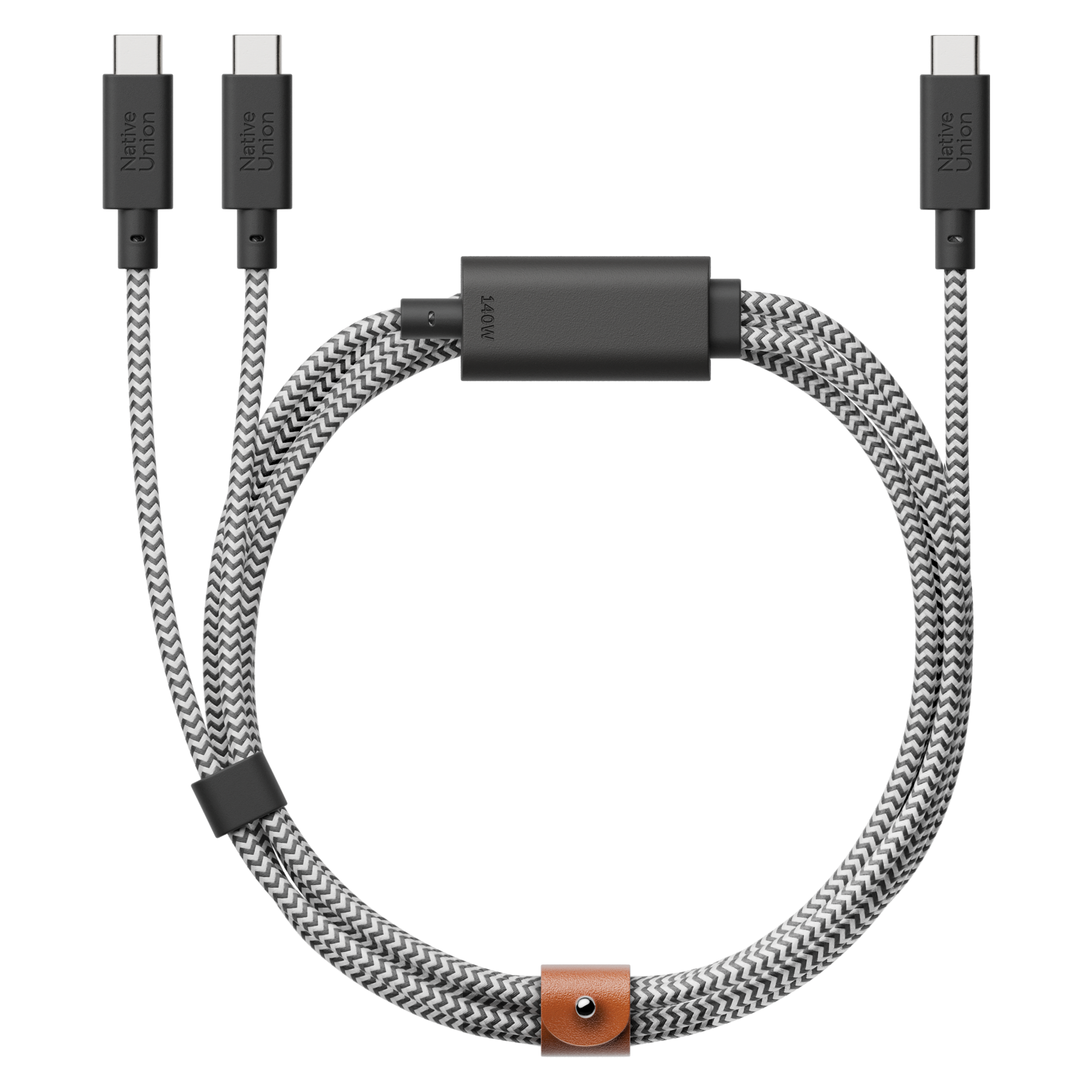 Belt Cable 2-in-1 USB-C to USB-C & USB-C Cable (140W)