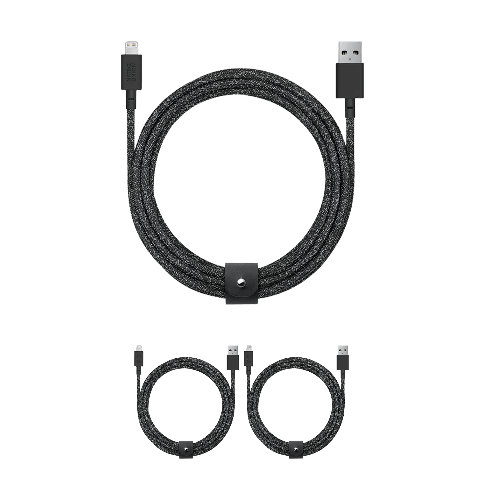 3-Pack Belt Cable XL (USB-A to Lightning)