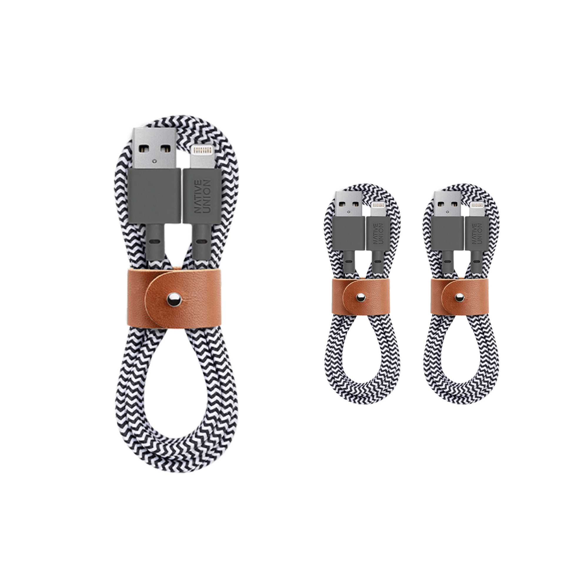 3-Pack Belt Cable (USB A to Lightning)