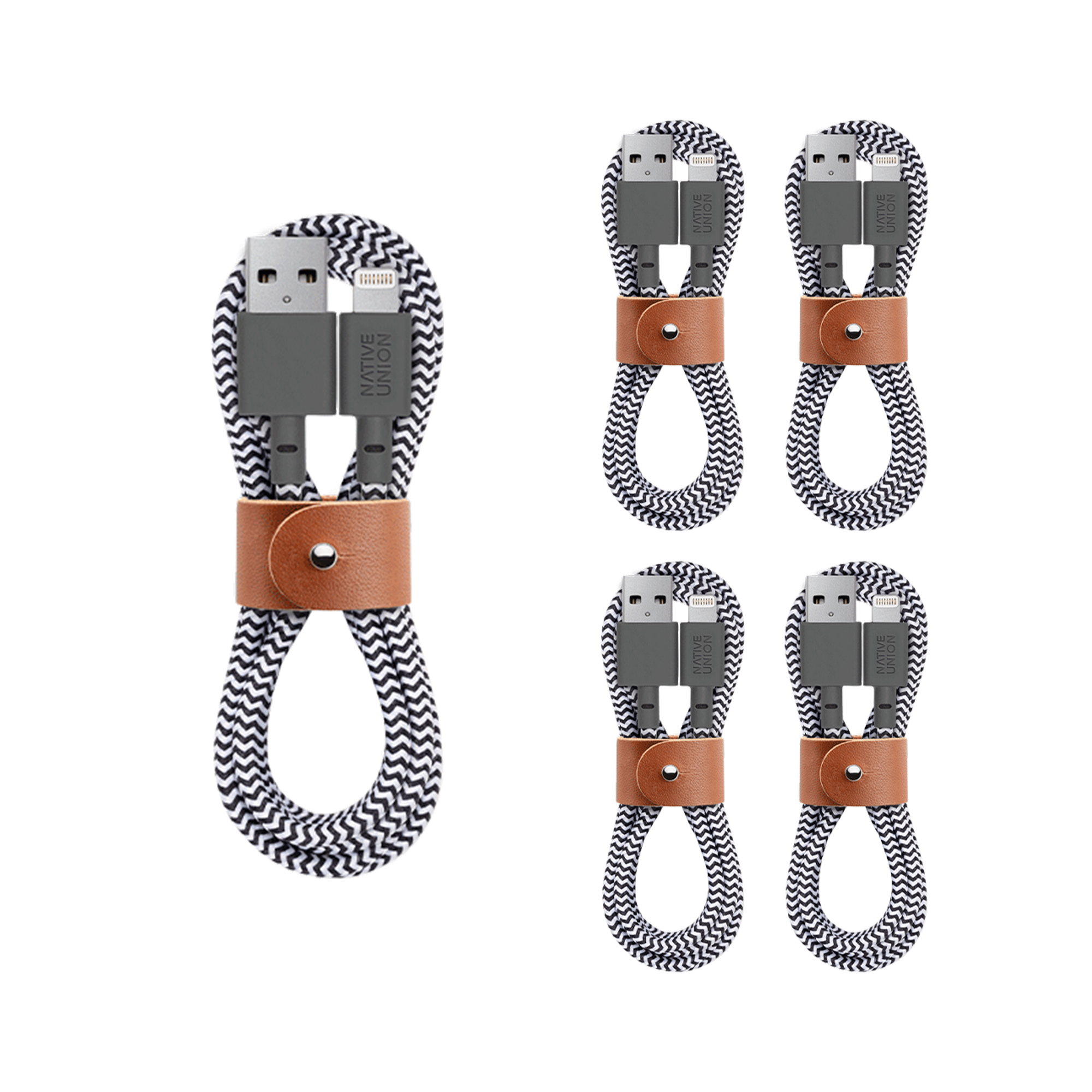 5-Pack Belt Cable (USB A to Lightning)