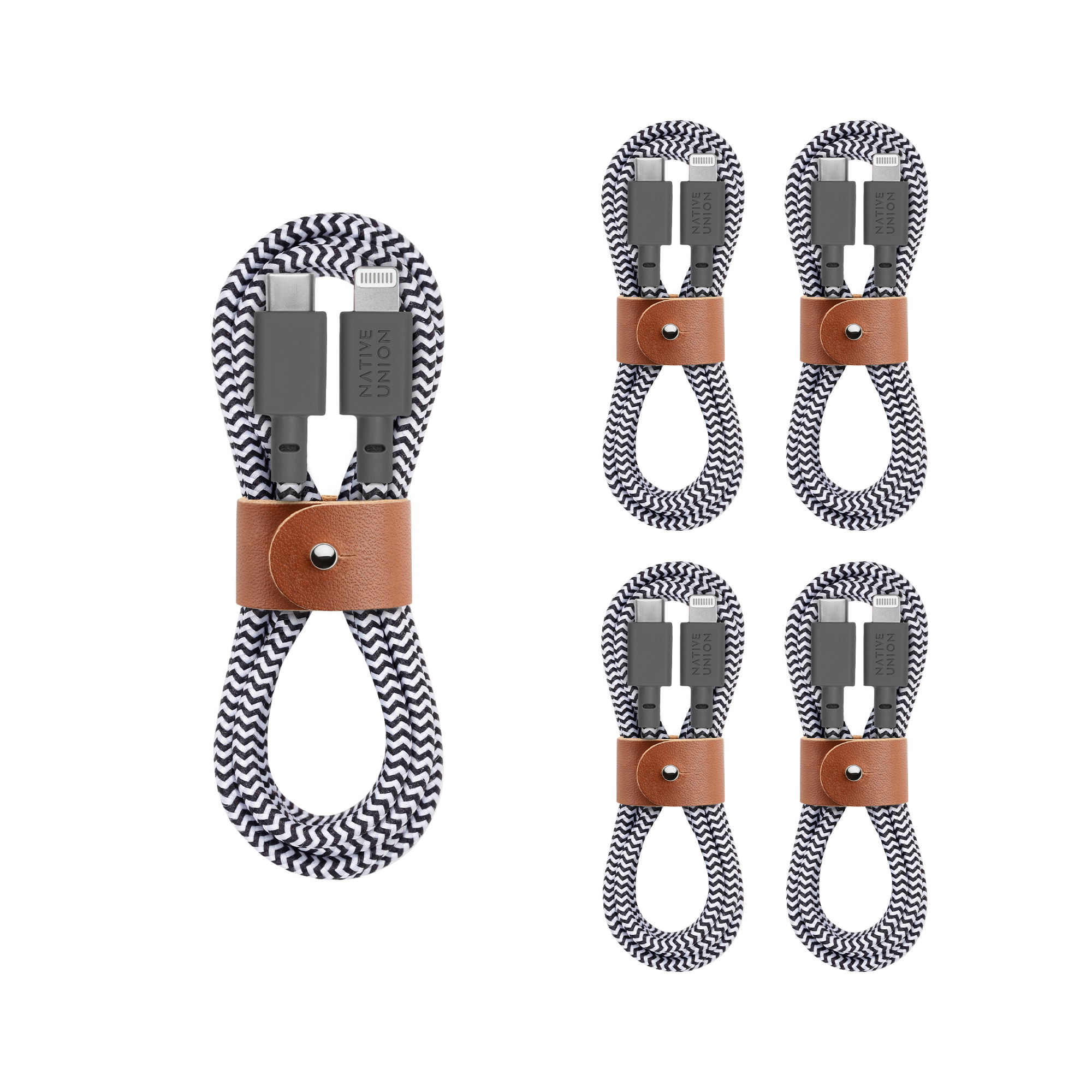 5-Pack Belt Cable (USB-C to Lightning)