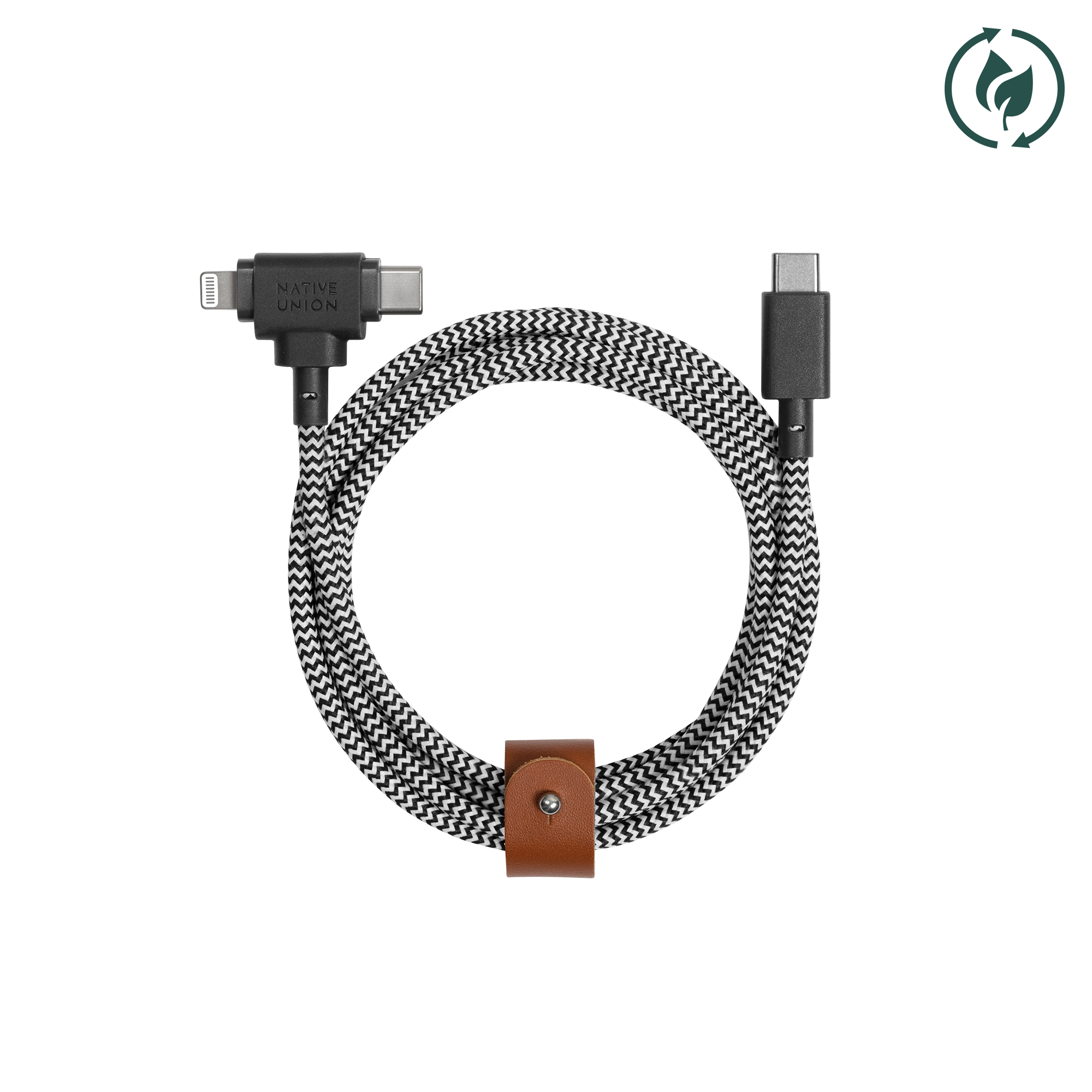 Native Union Belt Cable Duo Pro 240W (USB-C to USB-C and Lightning)