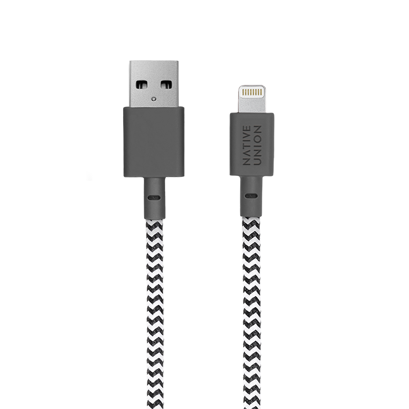 34253245579403,Night Cable (USB-A to Lightning) - Zebra