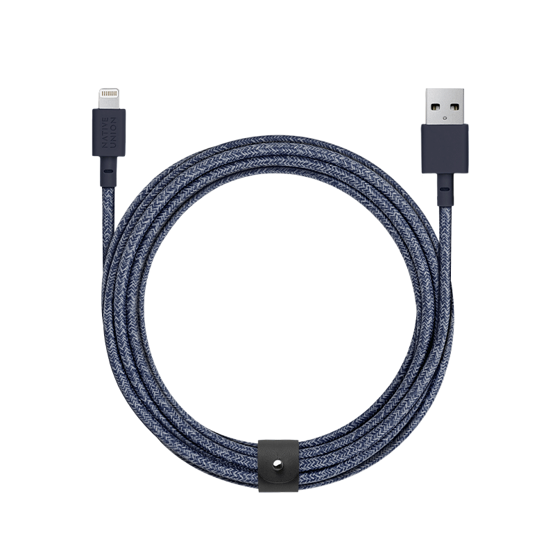 34253208354955,Belt Cable XL (USB-A to Lightning) - Indigo