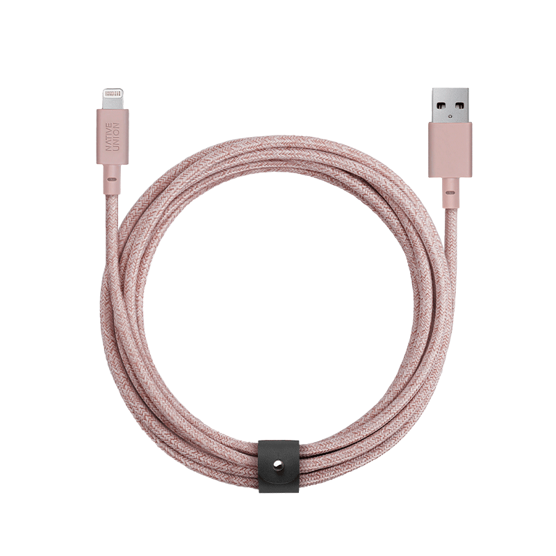 34253208322187,Belt Cable XL (USB-A to Lightning) - Rose