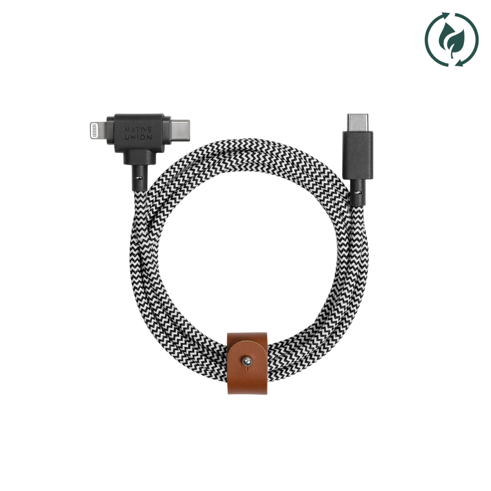 Belt Cable Duo (USB-C to USB-C & Lightning)