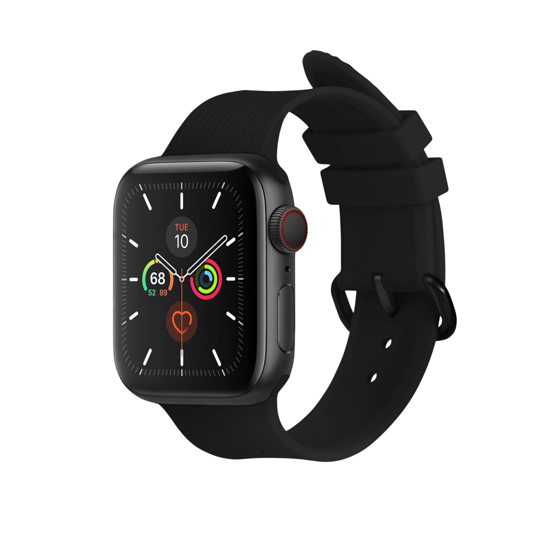 Apple Watch Light Grey Double Stripe Black / Apple Watch 38/40/41mm