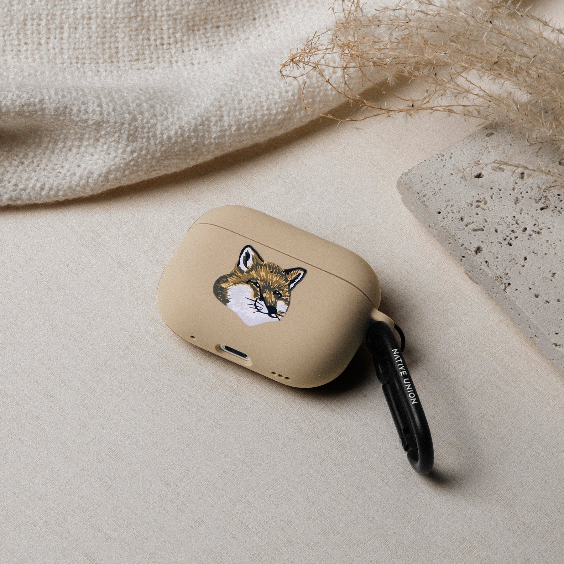 Monochrome Fox Head Case for AirPods Pro (2nd Gen)