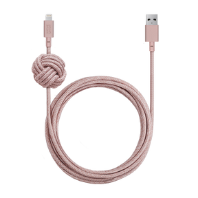 34253245644939,Night Cable (USB-A to Lightning) - Rose