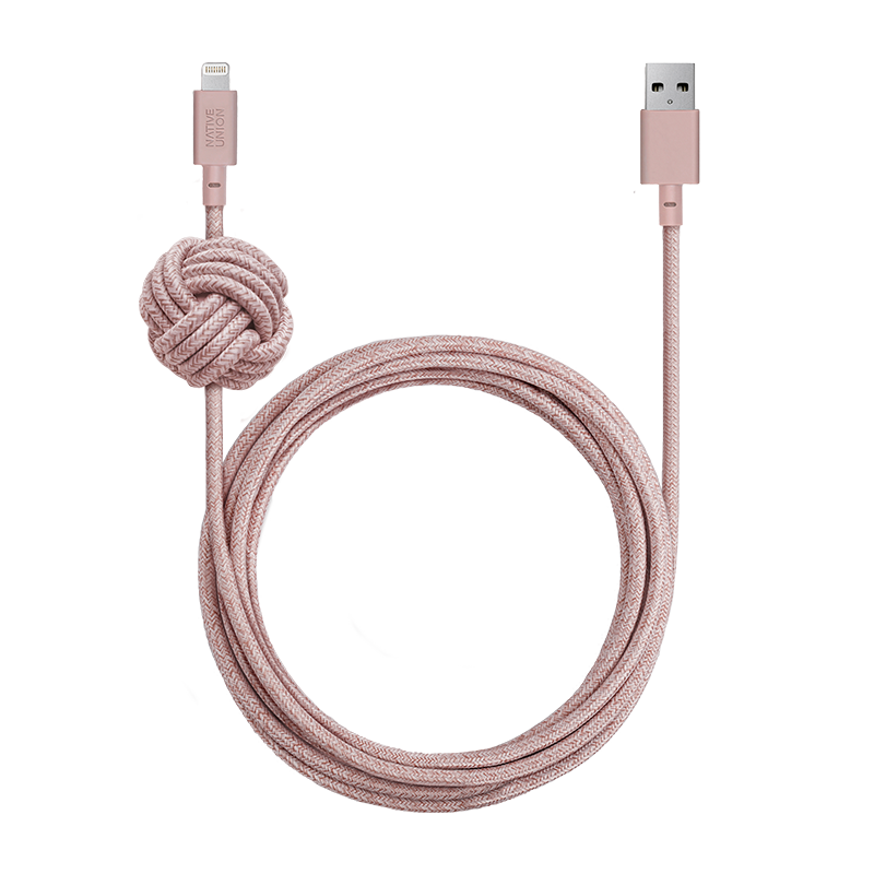 34253245644939,Night Cable (USB-A to Lightning) - Rose