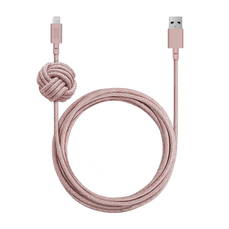 39482207305867,Night Cable (USB-A to Lightning) - Rose
