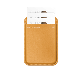 Tan Vintage, Vertical Credit Card Wallet